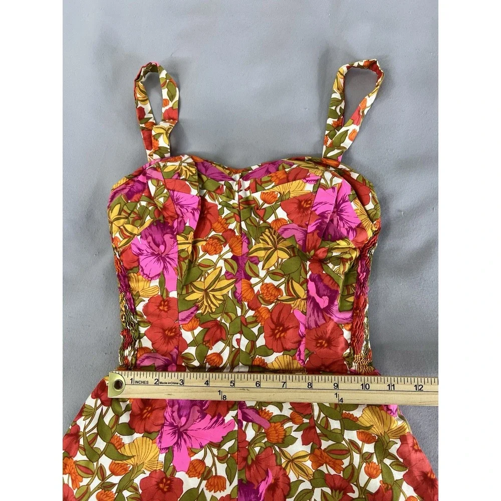 VTG Kahala Hawaii Hawaiian Romper Playsuit BATHING‎ SUIT Floral Y2K USA